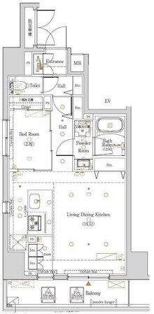 The Log日本橋の物件間取画像